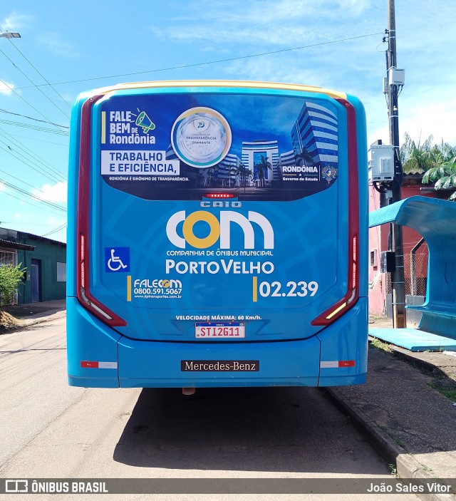 JTP Transportes - COM Porto Velho 02.239 na cidade de Porto Velho, Rondônia, Brasil, por João Sales Vitor. Número da foto: #12948146.
