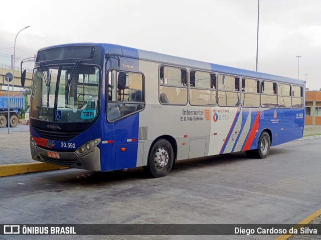 Empresa de Ônibus Vila Galvão 30.592 na cidade de Guarulhos, São Paulo, Brasil, por Diego Cardoso da Silva. Número da foto: #12948226.