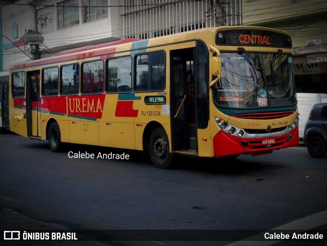 Auto Viação Jurema RJ 120.024 na cidade de Duque de Caxias, Rio de Janeiro, Brasil, por Calebe Andrade. Número da foto: #12948280.