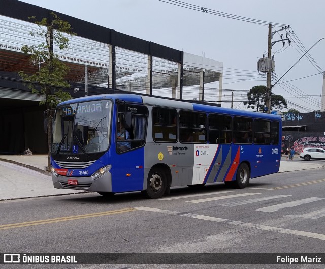 Viação Arujá 39.560 na cidade de Guarulhos, São Paulo, Brasil, por Felipe Mariz. Número da foto: #12948142.