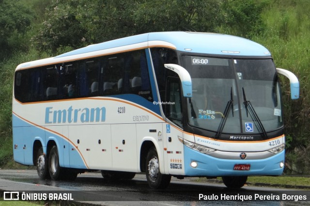 Emtram 4210 na cidade de Barra do Piraí, Rio de Janeiro, Brasil, por Paulo Henrique Pereira Borges. Número da foto: #12949722.