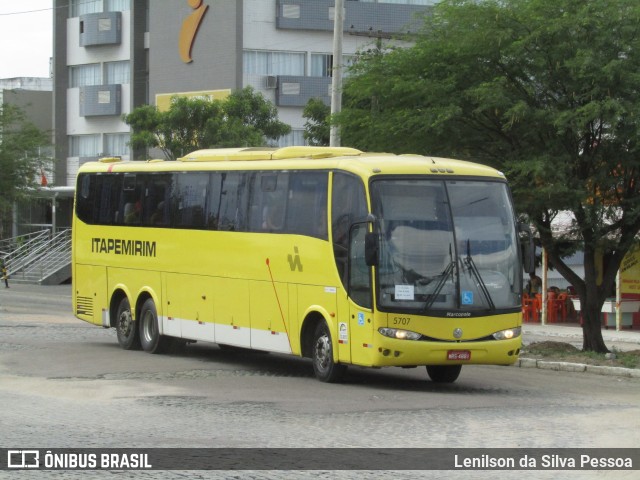 Viação Itapemirim 5707 na cidade de Caruaru, Pernambuco, Brasil, por Lenilson da Silva Pessoa. Número da foto: #12949899.