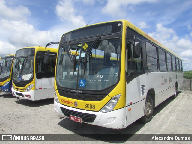Coletivo Transportes 3698 na cidade de Caruaru, Pernambuco, Brasil, por Alexandre Dumas. Número da foto: #12949048.