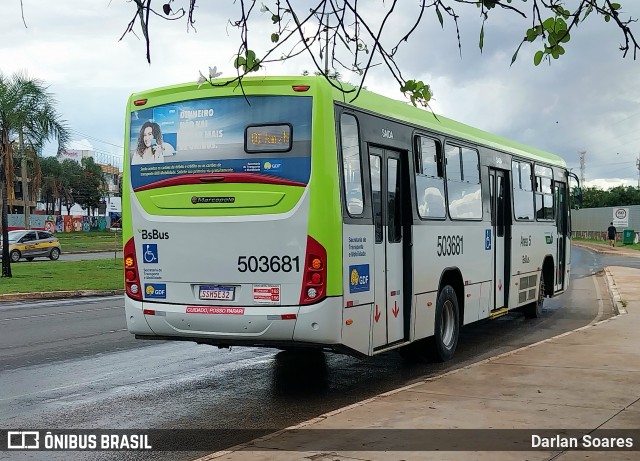 BsBus Mobilidade 503681 na cidade de Guará, Distrito Federal, Brasil, por Darlan Soares. Número da foto: #12950217.