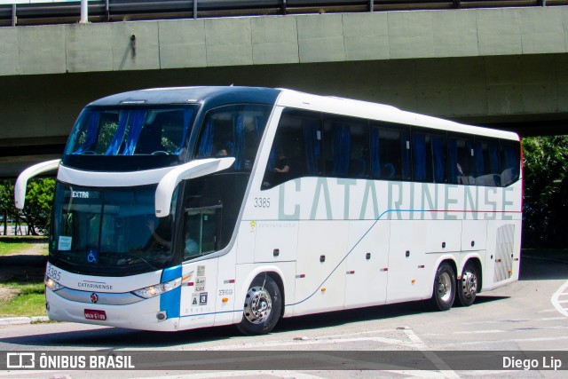 Auto Viação Catarinense 3385 na cidade de Florianópolis, Santa Catarina, Brasil, por Diego Lip. Número da foto: #12950384.