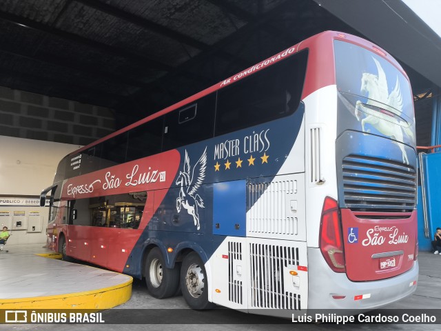 Expresso São Luiz 7990 na cidade de Goiânia, Goiás, Brasil, por Luis Philippe Cardoso Coelho. Número da foto: #12951918.