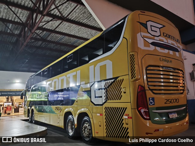 Empresa Gontijo de Transportes 25070 na cidade de Goiânia, Goiás, Brasil, por Luis Philippe Cardoso Coelho. Número da foto: #12951866.