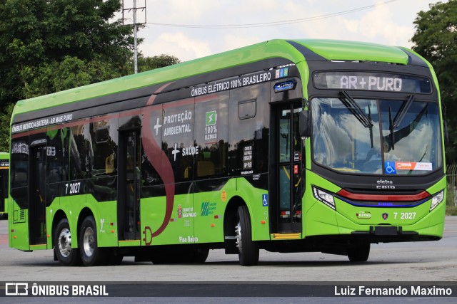 Viação Campo Belo 7 2027 na cidade de São Paulo, São Paulo, Brasil, por Luiz Fernando Maximo. Número da foto: #12950852.