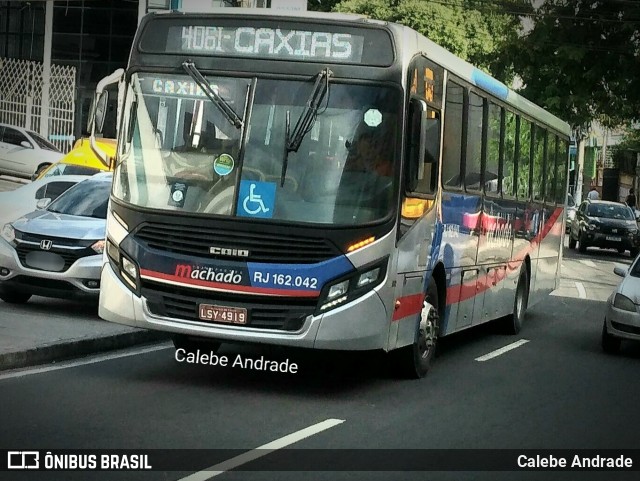 Transportes Machado RJ 162.042 na cidade de Duque de Caxias, Rio de Janeiro, Brasil, por Calebe Andrade. Número da foto: #12951938.