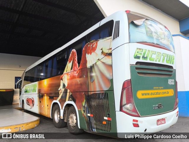 Eucatur - Empresa União Cascavel de Transportes e Turismo 4933 na cidade de Goiânia, Goiás, Brasil, por Luis Philippe Cardoso Coelho. Número da foto: #12951948.