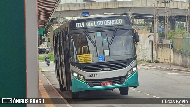 Auto Viação Urubupungá 00384 na cidade de Osasco, São Paulo, Brasil, por Lucas Kevin. Número da foto: #12952383.