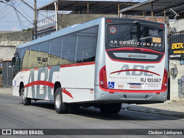 Auto Viação ABC RJ 105.067 na cidade de São Gonçalo, Rio de Janeiro, Brasil, por Cleiton Linhares. Número da foto: #12952490.