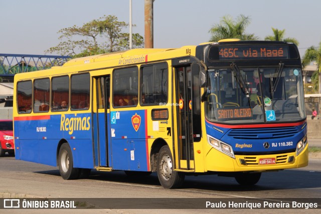 Auto Viação Reginas RJ 110.382 na cidade de Duque de Caxias, Rio de Janeiro, Brasil, por Paulo Henrique Pereira Borges. Número da foto: #12954769.