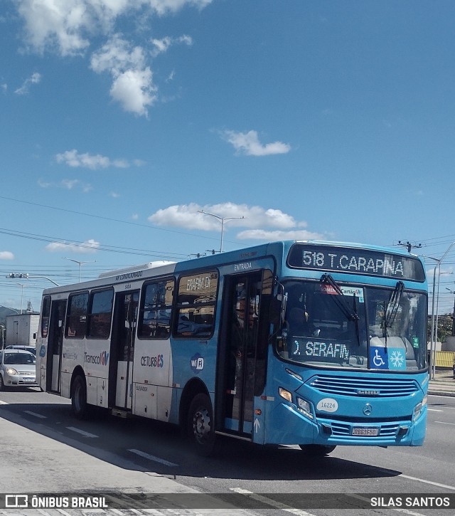 Expresso Santa Paula 16224 na cidade de Serra, Espírito Santo, Brasil, por SILAS SANTOS. Número da foto: #12953951.