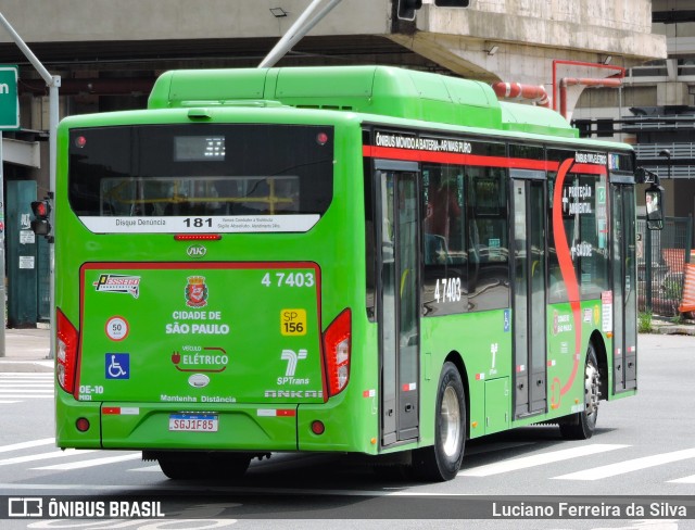 Pêssego Transportes 4 7403 na cidade de São Paulo, São Paulo, Brasil, por Luciano Ferreira da Silva. Número da foto: #12953521.