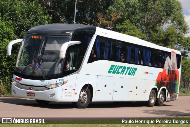 Eucatur - Empresa União Cascavel de Transportes e Turismo 4927 na cidade de Curitiba, Paraná, Brasil, por Paulo Henrique Pereira Borges. Número da foto: #12954742.