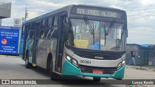 Auto Viação Urubupungá 00384 na cidade de Osasco, São Paulo, Brasil, por Lucas Kevin. Número da foto: #12952365.