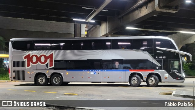Auto Viação 1001 RJ 108.651 na cidade de São Paulo, São Paulo, Brasil, por Fábio Paixão. Número da foto: #12952464.