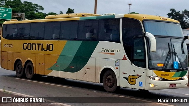 Empresa Gontijo de Transportes 14470 na cidade de Betim, Minas Gerais, Brasil, por Hariel BR-381. Número da foto: #12952384.