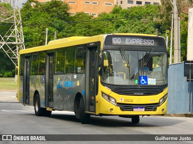 City Transporte Urbano Intermodal Sorocaba 2691 na cidade de Sorocaba, São Paulo, Brasil, por Guilherme Justo. Número da foto: #12954776.