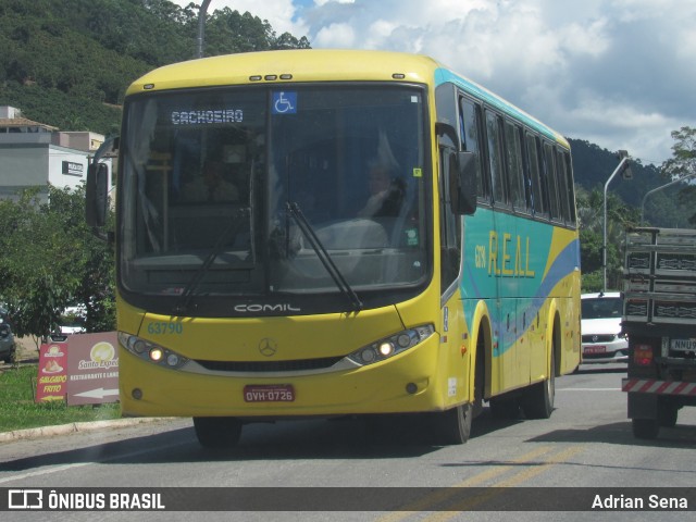 Viação Real Ita 63790 na cidade de Ibatiba, Espírito Santo, Brasil, por Adrian Sena. Número da foto: #12952675.
