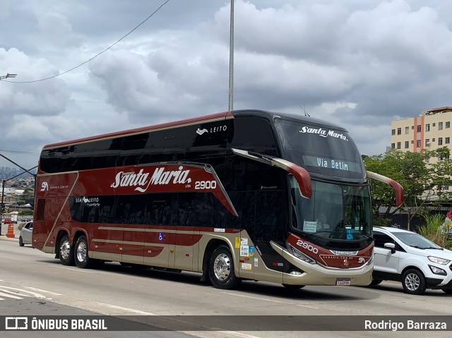 Santa Maria Fretamento e Turismo > Transportes Santa Maria(SP) 2900 na cidade de Belo Horizonte, Minas Gerais, Brasil, por Rodrigo Barraza. Número da foto: #12956905.
