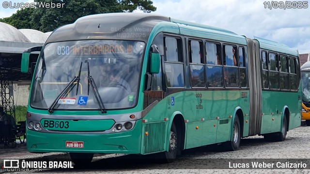Transporte Coletivo Glória BB603 na cidade de Curitiba, Paraná, Brasil, por Lucas Weber Calizario. Número da foto: #12955485.