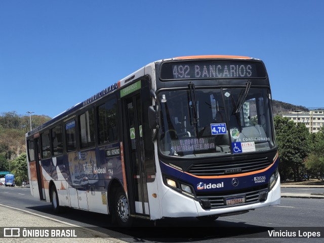 Viação Ideal B28586 na cidade de Rio de Janeiro, Rio de Janeiro, Brasil, por Vinicius Lopes. Número da foto: #12955575.