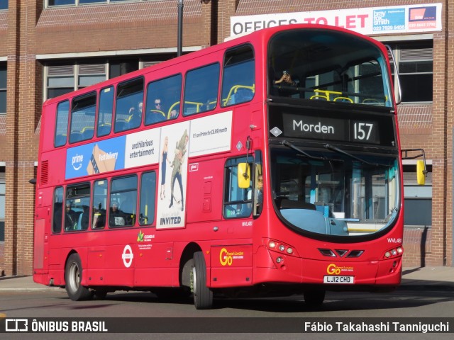 London General WVL481 na cidade de London, Greater London, Inglaterra, por Fábio Takahashi Tanniguchi. Número da foto: #12956781.