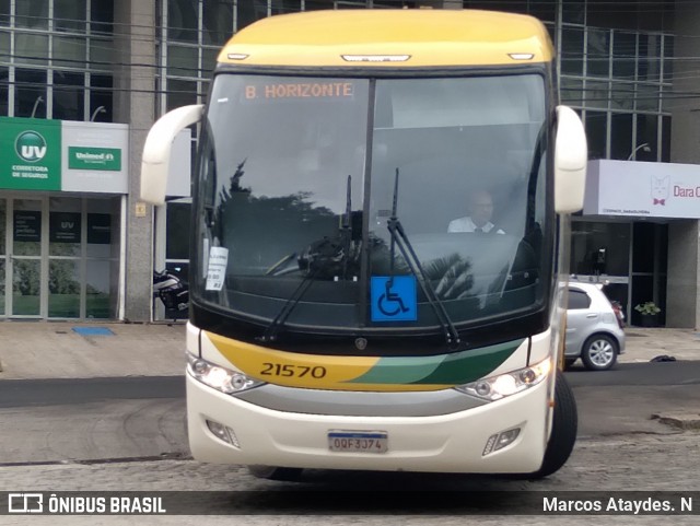Empresa Gontijo de Transportes 21570 na cidade de Cachoeiro de Itapemirim, Espírito Santo, Brasil, por Marcos Ataydes. N. Número da foto: #12955329.