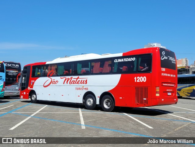 São Mateus Turismo 1200 na cidade de Aparecida, São Paulo, Brasil, por João Marcos William. Número da foto: #12956111.