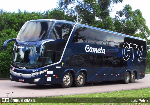 Viação Cometa 18309 na cidade de Curitiba, Paraná, Brasil, por Luiz Petriz. Número da foto: #12955734.