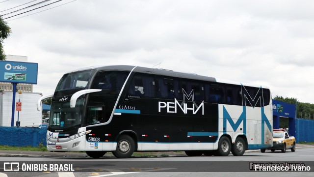 Empresa de Ônibus Nossa Senhora da Penha 58003 na cidade de São Paulo, São Paulo, Brasil, por Francisco Ivano. Número da foto: #12957161.