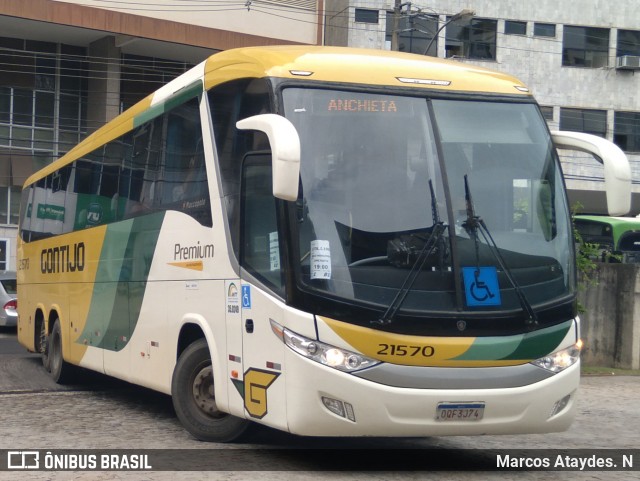 Empresa Gontijo de Transportes 21570 na cidade de Cachoeiro de Itapemirim, Espírito Santo, Brasil, por Marcos Ataydes. N. Número da foto: #12955332.
