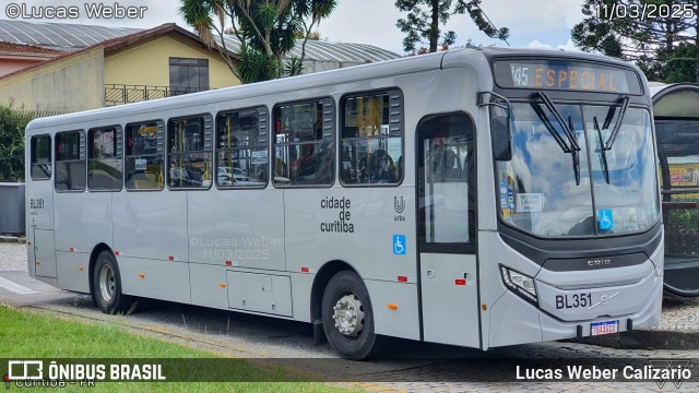 Transporte Coletivo Glória BL351 na cidade de Curitiba, Paraná, Brasil, por Lucas Weber Calizario. Número da foto: #12955487.