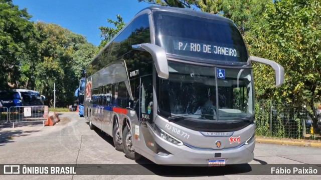 Auto Viação 1001 RJ 108.771 na cidade de São Paulo, São Paulo, Brasil, por Fábio Paixão. Número da foto: #12955554.