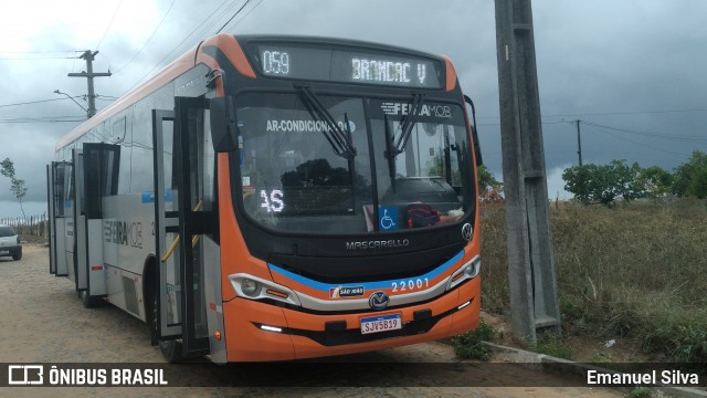 Auto Ônibus São João 22001 na cidade de Feira de Santana, Bahia, Brasil, por Emanuel Silva. Número da foto: #12958670.