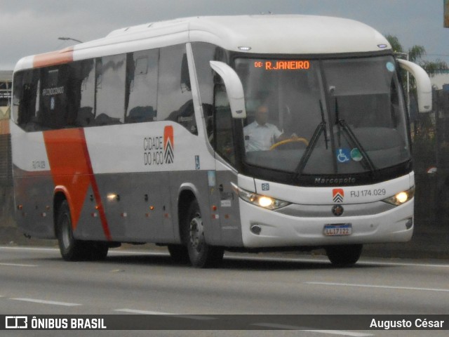 Viação Cidade do Aço RJ 174.029 na cidade de Nova Iguaçu, Rio de Janeiro, Brasil, por Augusto César. Número da foto: #12957865.