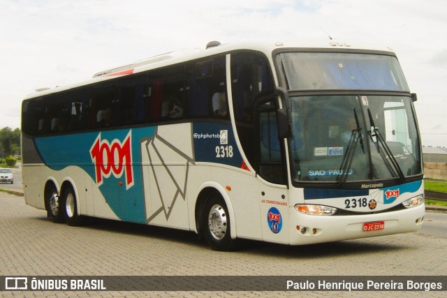 Auto Viação 1001 2318 na cidade de Resende, Rio de Janeiro, Brasil, por Paulo Henrique Pereira Borges. Número da foto: #12957864.