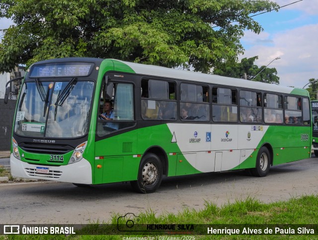 VB Transportes e Turismo 3114 na cidade de Campinas, São Paulo, Brasil, por Henrique Alves de Paula Silva. Número da foto: #12958012.
