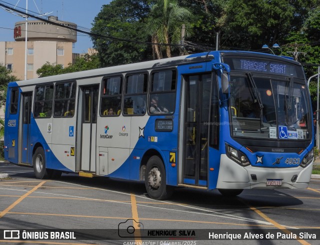 Onicamp Transporte Coletivo 4923 na cidade de Campinas, São Paulo, Brasil, por Henrique Alves de Paula Silva. Número da foto: #12958096.