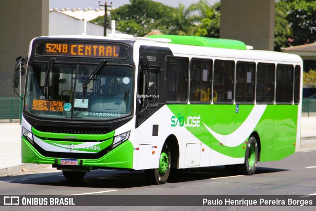 Viação São José RJ 200.016 na cidade de Rio de Janeiro, Rio de Janeiro, Brasil, por Paulo Henrique Pereira Borges. Número da foto: #12957883.