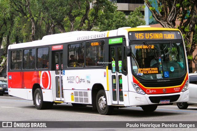 Auto Viação Alpha A48028 na cidade de Rio de Janeiro, Rio de Janeiro, Brasil, por Paulo Henrique Pereira Borges. Número da foto: #12957848.