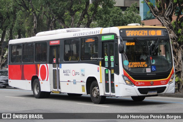 Auto Viação Alpha A48074 na cidade de Rio de Janeiro, Rio de Janeiro, Brasil, por Paulo Henrique Pereira Borges. Número da foto: #12957857.