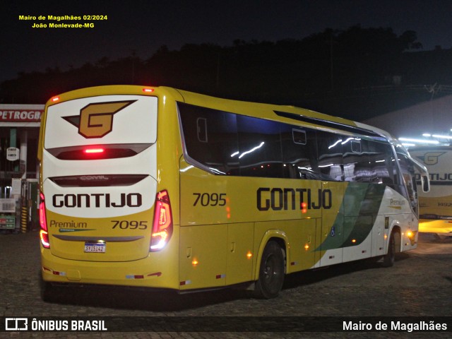 Empresa Gontijo de Transportes 7095 na cidade de João Monlevade, Minas Gerais, Brasil, por Mairo de Magalhães. Número da foto: #12957736.