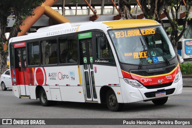 Auto Viação Alpha A48091 na cidade de Rio de Janeiro, Rio de Janeiro, Brasil, por Paulo Henrique Pereira Borges. Número da foto: #12957861.