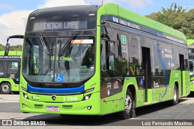 Sambaíba Transportes Urbanos 2 2908 na cidade de São Paulo, São Paulo, Brasil, por Luiz Fernando Maximo. Número da foto: #12957954.