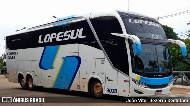 LopeSul Transportes - Lopes e Oliveira Transportes e Turismo - Lopes Sul 3030 na cidade de Maringá, Paraná, Brasil, por João Vitor Bezerra Destefani. Número da foto: #12958606.