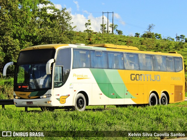 Empresa Gontijo de Transportes 14680 na cidade de Três Corações, Minas Gerais, Brasil, por Kelvin Silva Caovila Santos. Número da foto: #12962065.