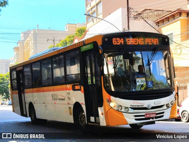 Transportes Paranapuan B10059 na cidade de Rio de Janeiro, Rio de Janeiro, Brasil, por Vinicius Lopes. Número da foto: #12960478.